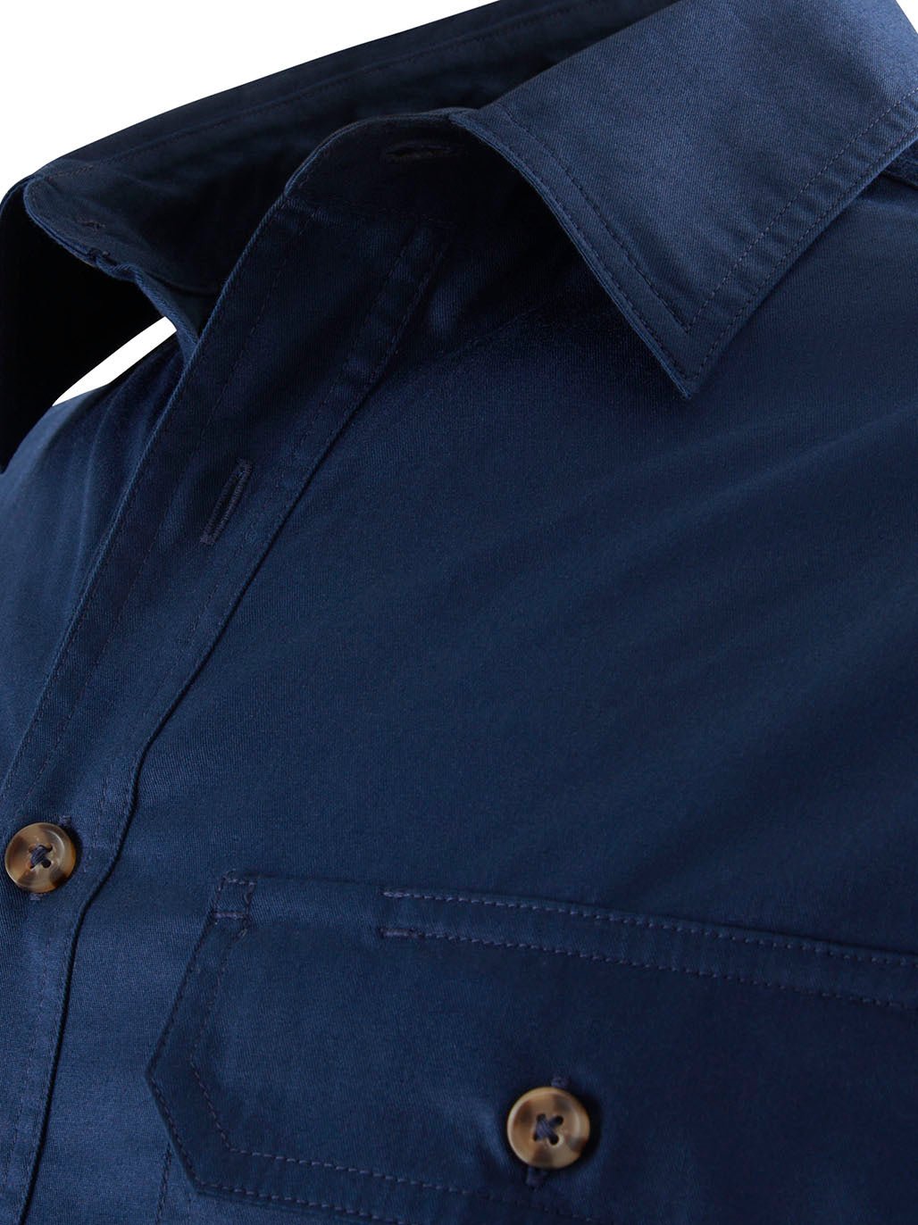Mustang Signature LS Closed Front Work Shirt – Navy Y04004 - Land to Coast
