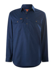 Mustang Signature LS Closed Front Work Shirt – Navy Y04004 - Land to Coast