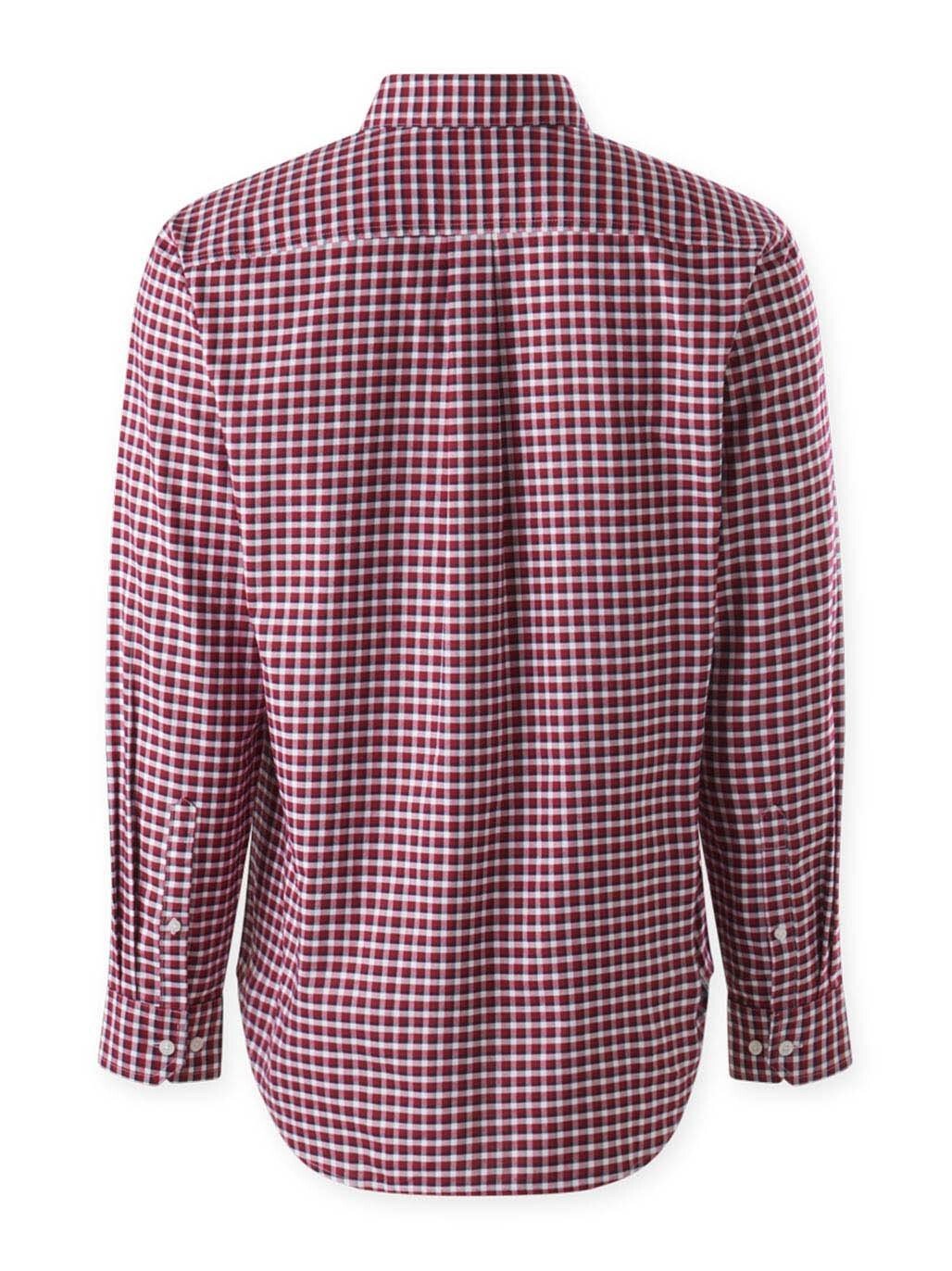 Mustang Signature LS Formal Check Shirt – Red Check Y04005 - Land to Coast