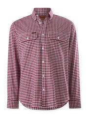Mustang Signature LS Formal Check Shirt – Red Check Y04005 - Land to Coast