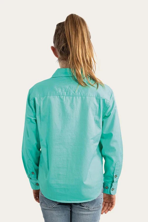 Ord River Kids Half Button Work Shirt - Mint - Land to Coast