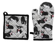 Oven Glove & Pot Holder Set - Farm Dogs - Land to Coast