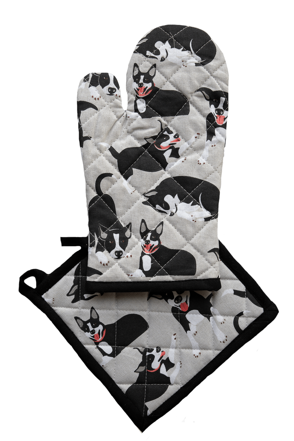 Oven Glove & Pot Holder Set - Farm Dogs - Land to Coast