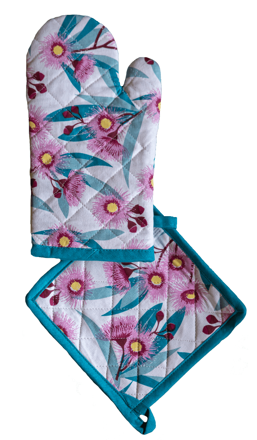 Oven Glove & Pot Holder Set - Flowering Gum - Land to Coast