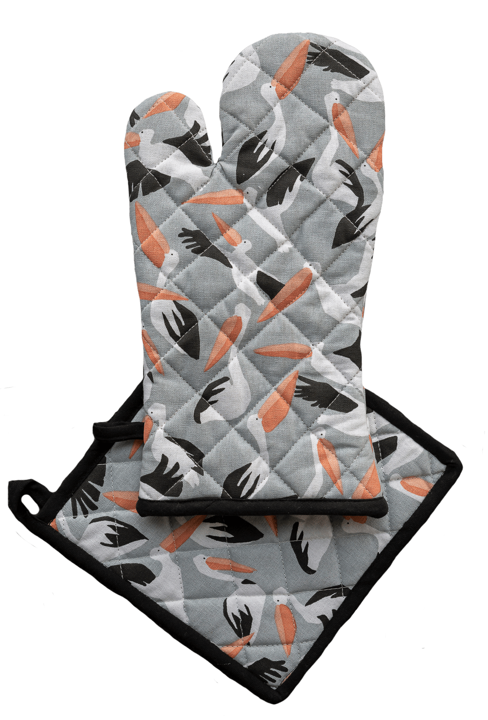 Oven Glove & Pot Holder Set - Pelicans - Land to Coast