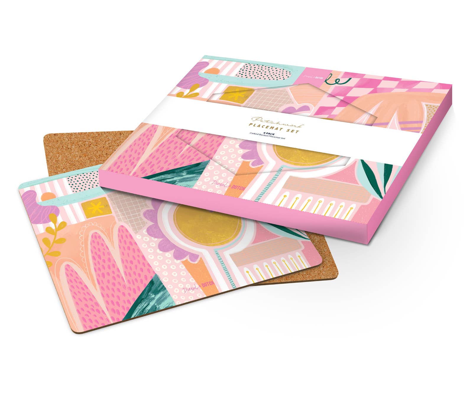 Patchwork 4pc Placemat Set [4] - Land to Coast