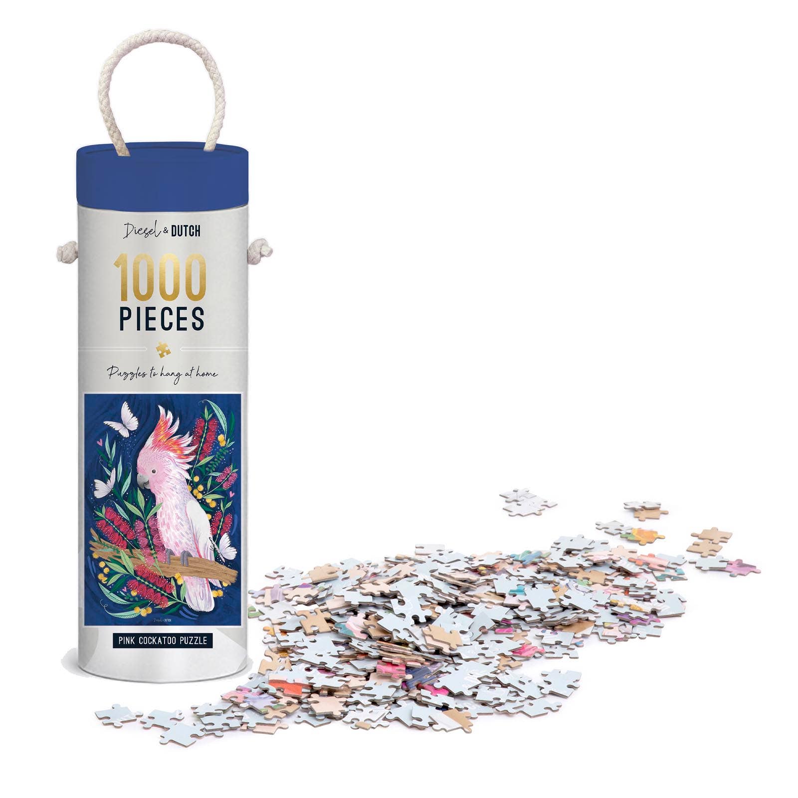 Pink Cockatoo 1000pc Wall Jigsaw Puzzle - Land to Coast