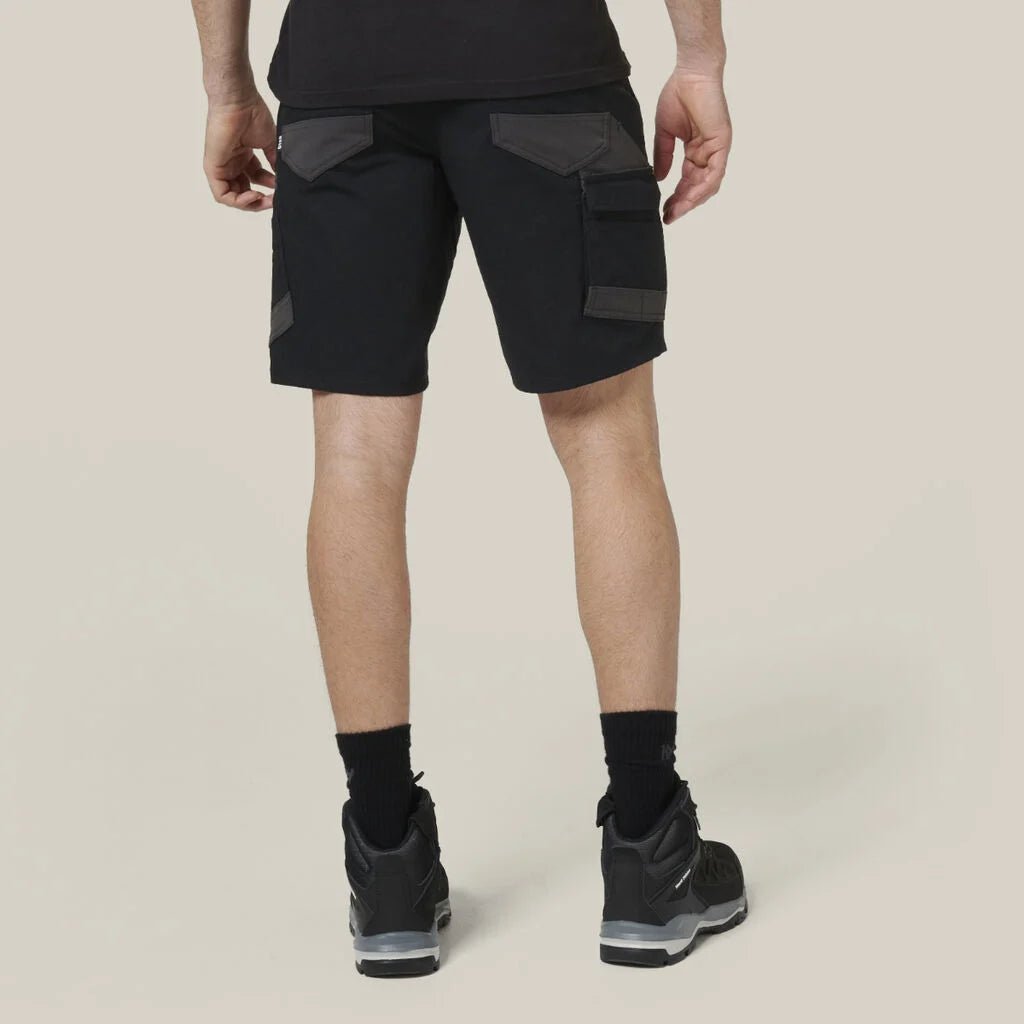 Raptor rip resistant mid length work shorts Black Y05160 - Land to Coast