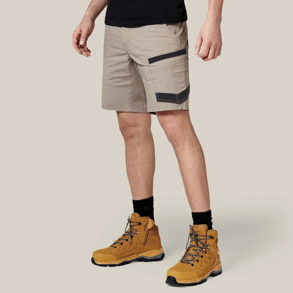 Raptor rip resistant mid length work shorts Desert Y05160 - Land to Coast