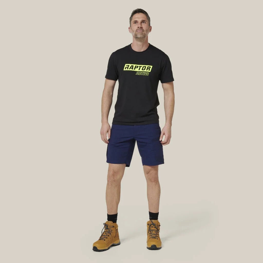 Raptor rip resistant mid length work shorts Navy Y05160 - Land to Coast