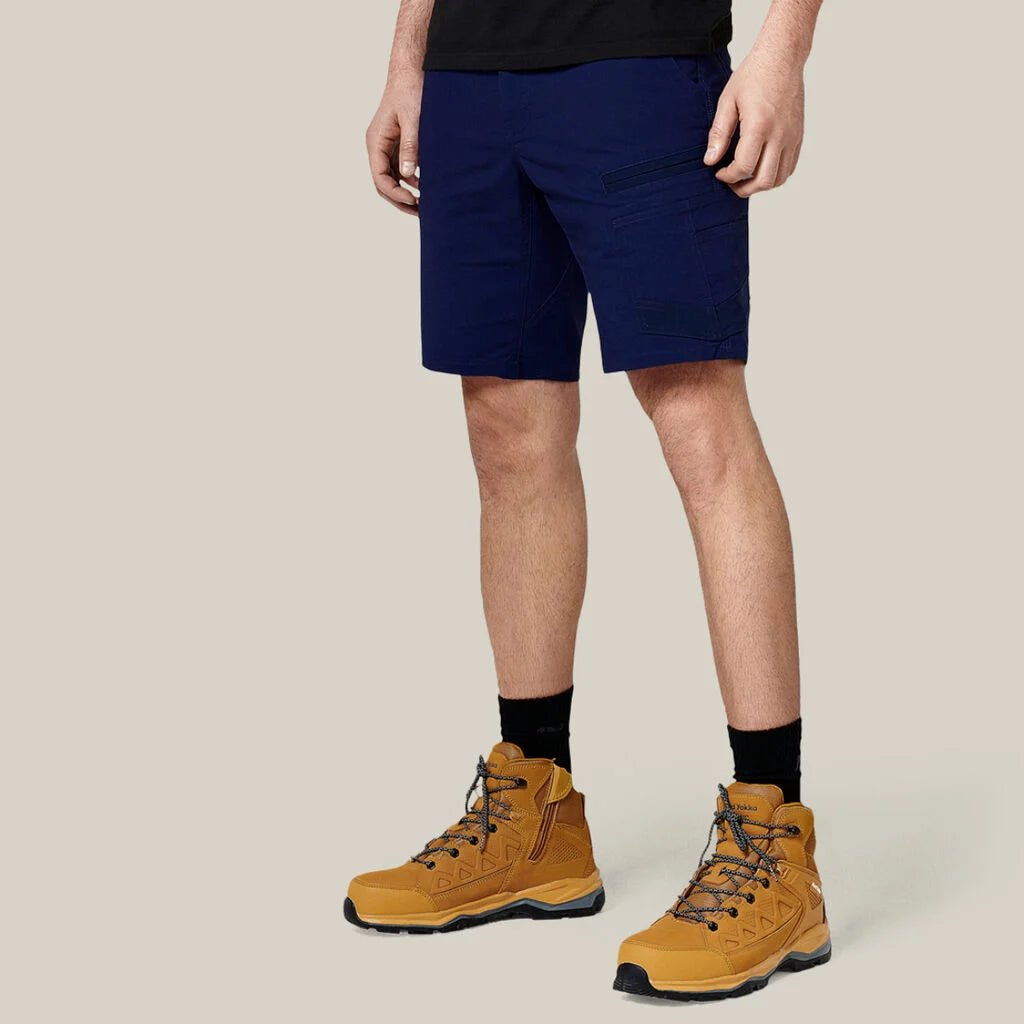 Raptor rip resistant mid length work shorts Navy Y05160 - Land to Coast