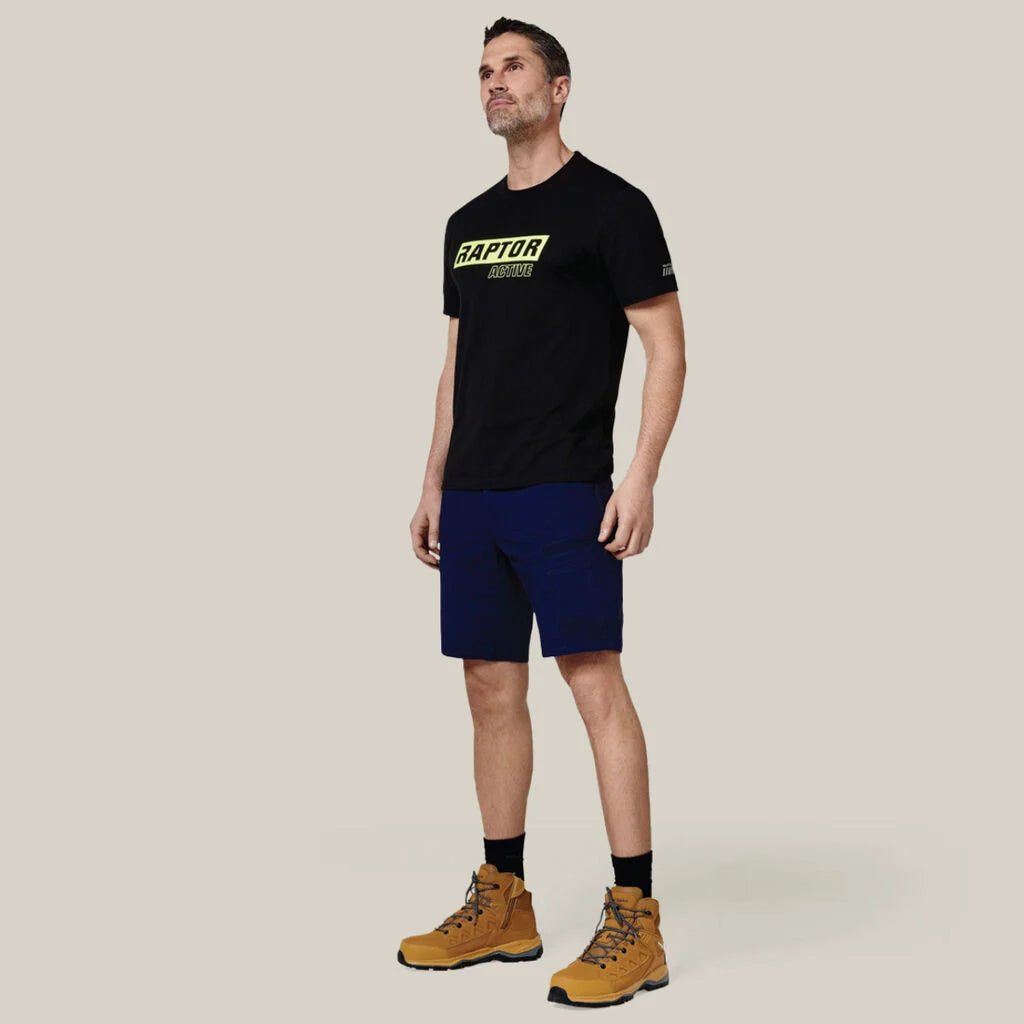 Raptor rip resistant mid length work shorts Navy Y05160 - Land to Coast