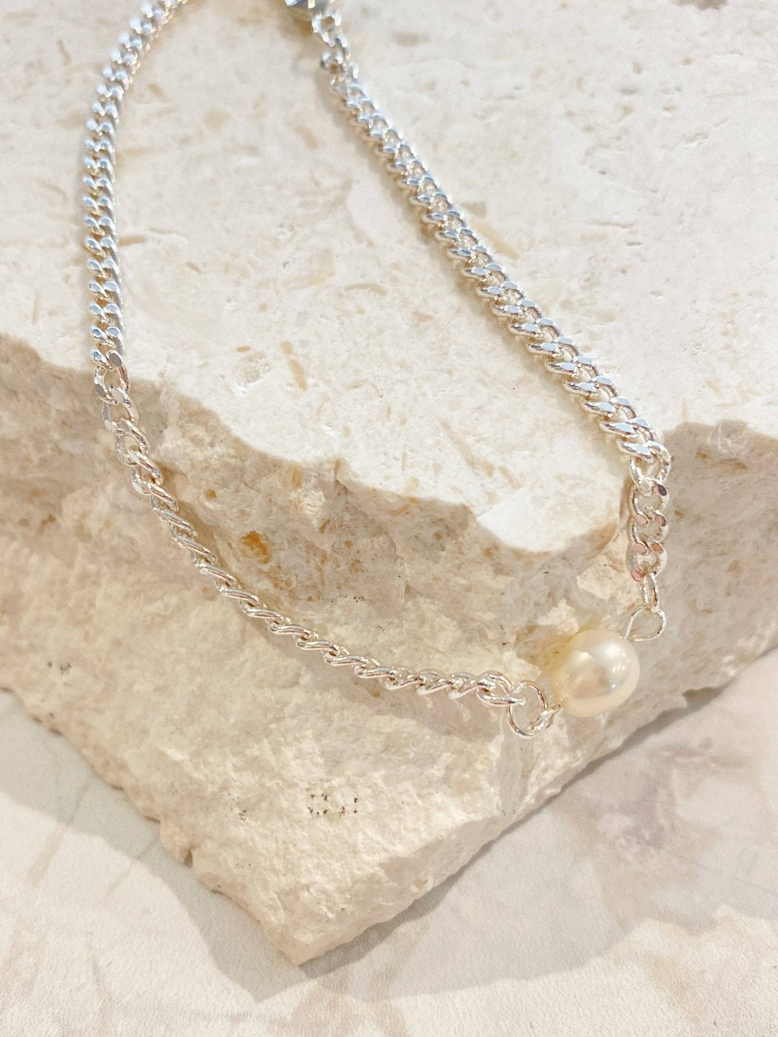 Rhoda Pearl Sterling Silver Plated Bracelet - Land to Coast