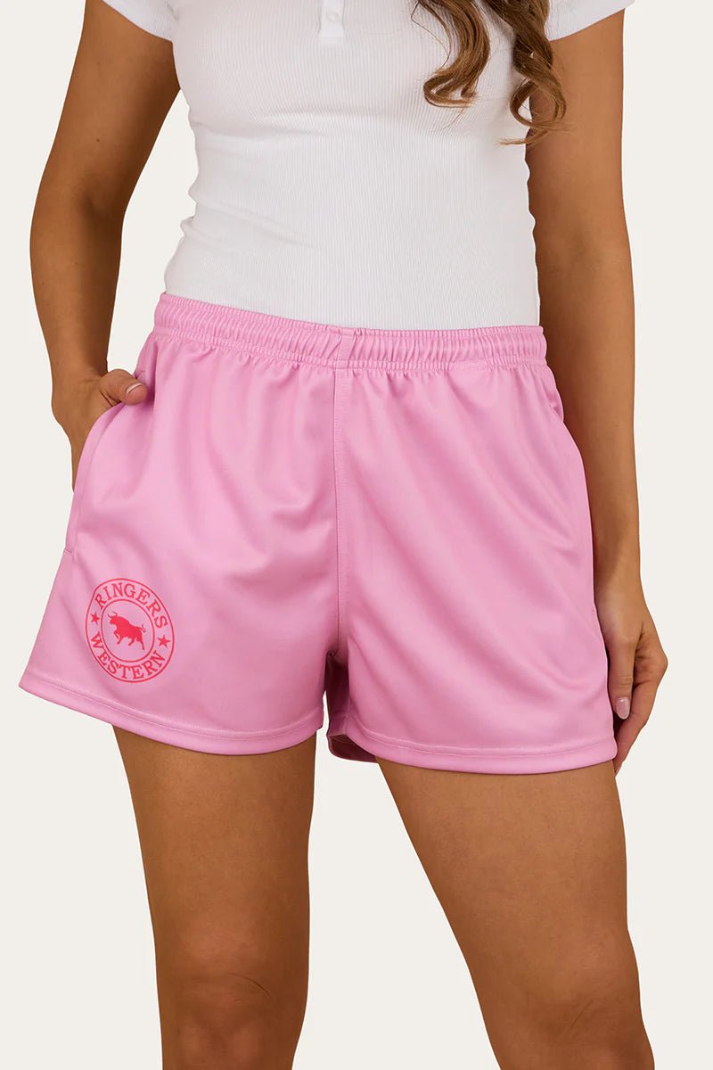 Ringers Footy Short - Pastel Pink - Land to Coast