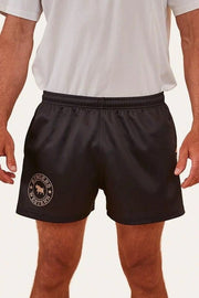 Ringers Footy Shorts - Black - Land to Coast