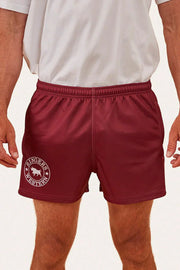 Ringers Footy Shorts - Burgundy - Land to Coast