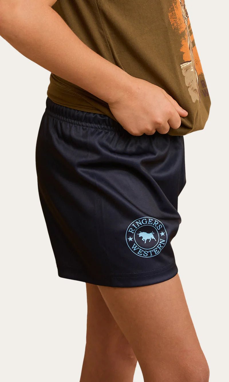 Ringers Kids Footy Shorts - Navy - Land to Coast