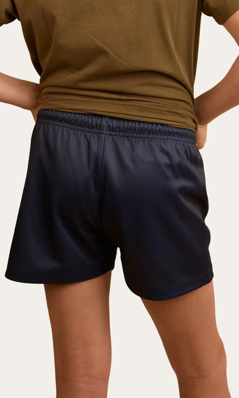 Ringers Kids Footy Shorts - Navy - Land to Coast