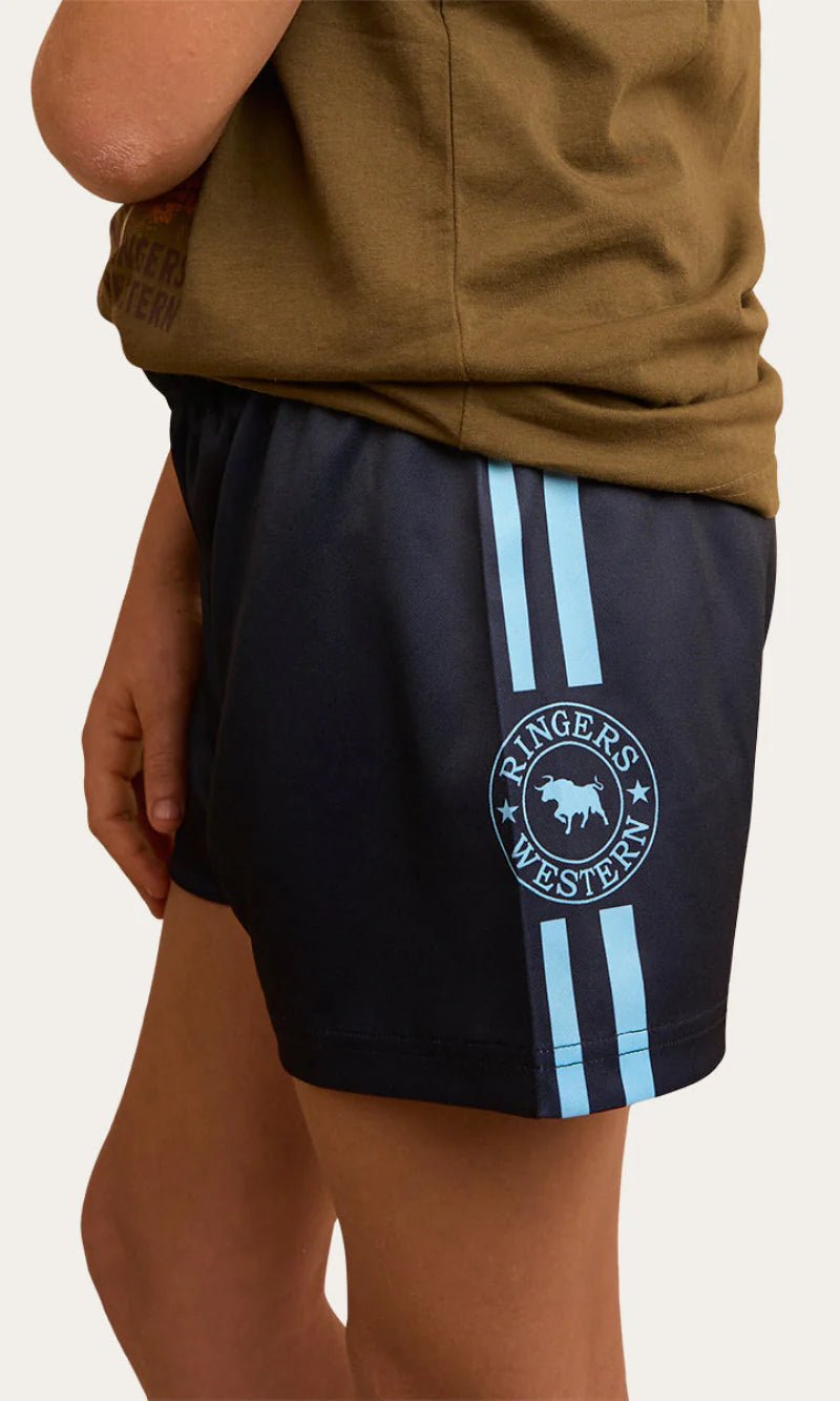 Ringers Kids Footy Shorts - Navy - Land to Coast