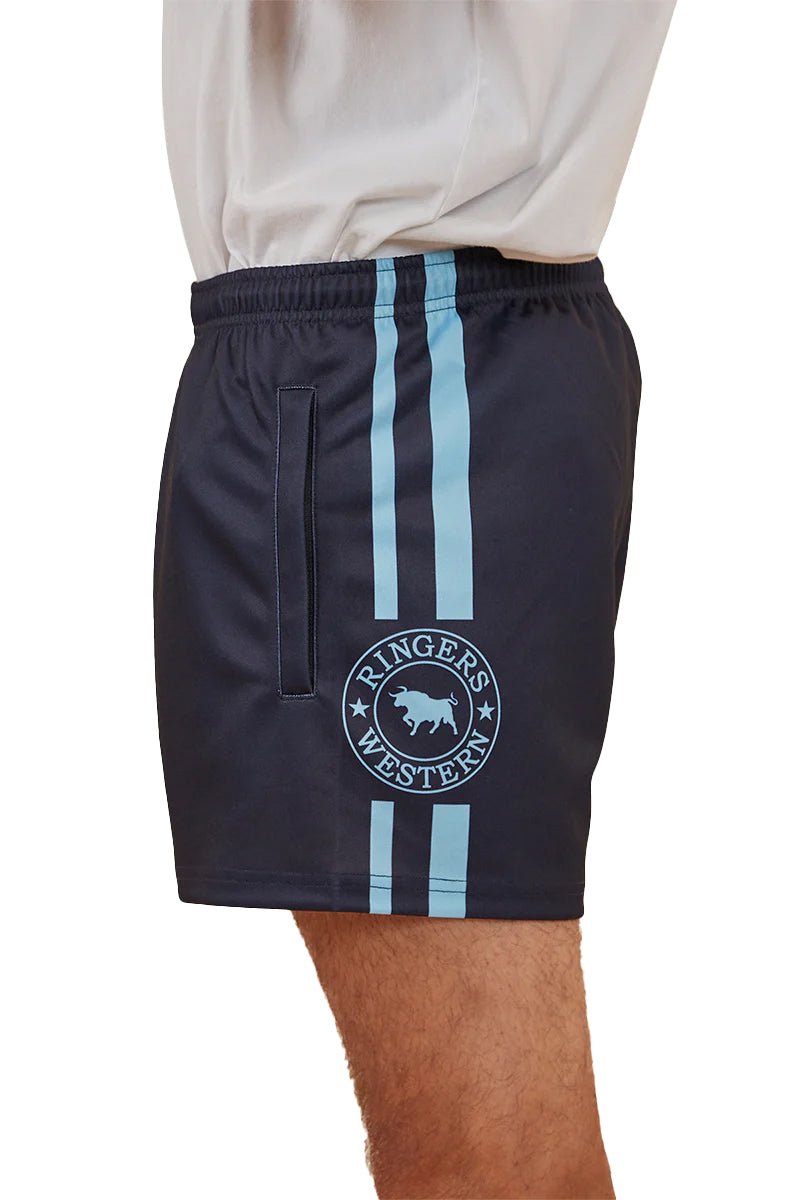 Ringers Western Footy Shorts - Navy 123049RW - Land to Coast
