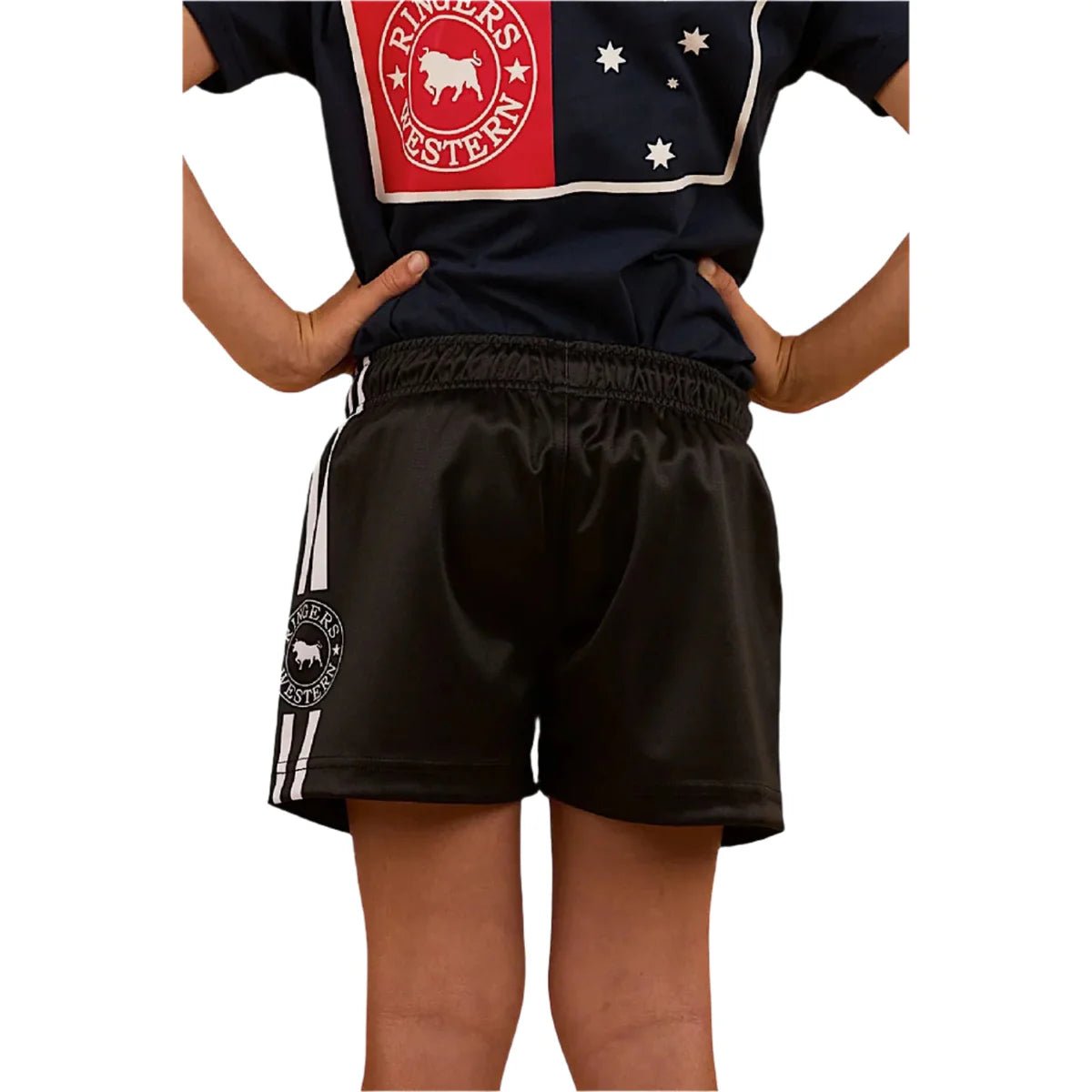 Ringers Western Kid's Footy Short - Black - Land to Coast