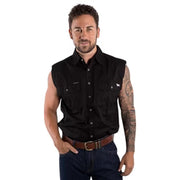 Ringers Western Rob Roy Mens Full Button Work Shirt - Black 118110001