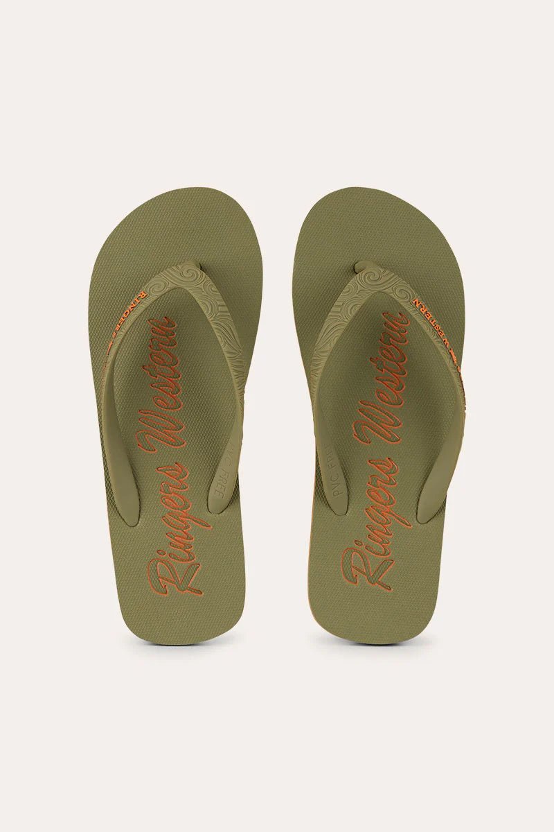 Ringers Western Unisex Combi Thongs Camo/Orange 125086RW - Land to Coast