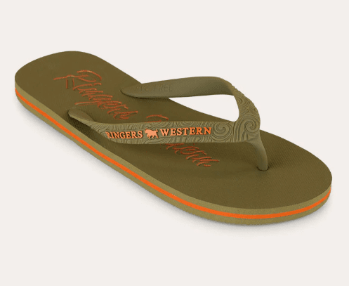 Ringers Western Unisex Combi Thongs Camo/Orange 125086RW - Land to Coast