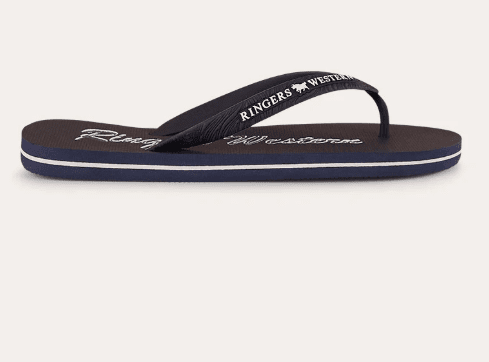 Ringers Western Unisex Combi Thongs Dark Navy with White Print 125086RW - Land to Coast