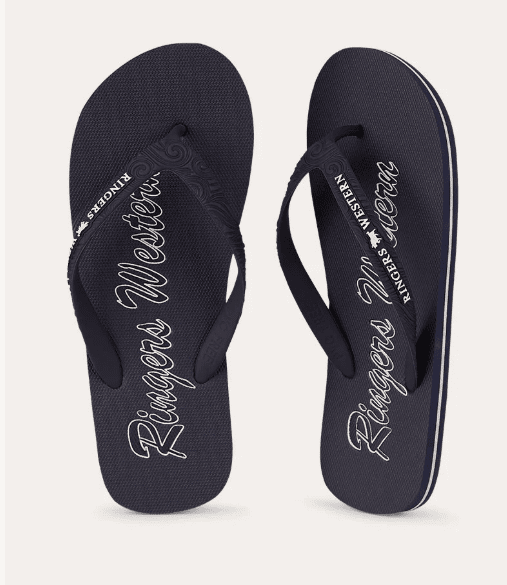 Ringers Western Unisex Combi Thongs Dark Navy with White Print 125086RW - Land to Coast