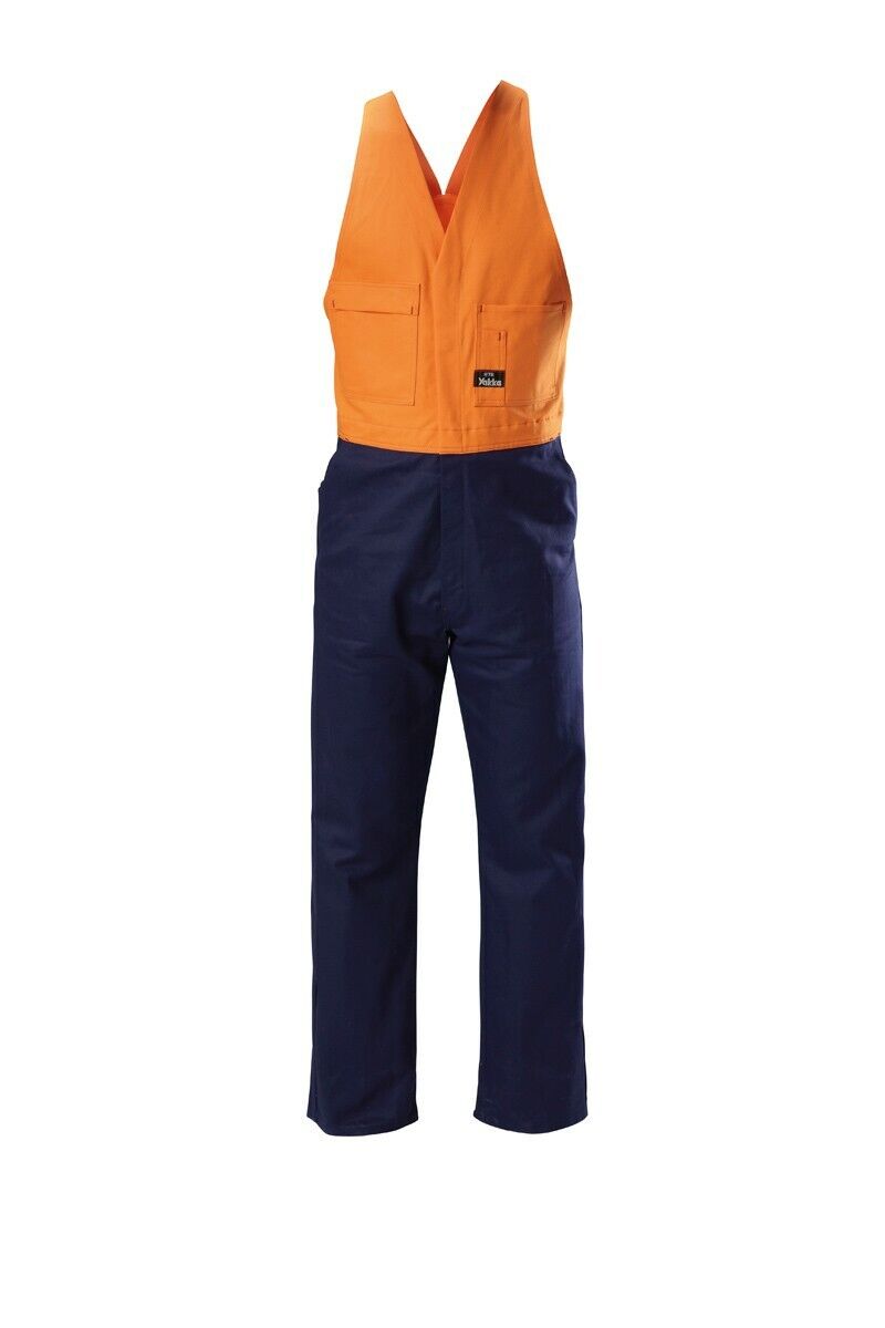 Safety Hard Yakka Hi - Vis Drill Action Back Work Overall Phone Utility Y01526 - Land to Coast