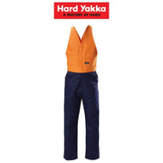 Safety Hard Yakka Hi - Vis Drill Action Back Work Overall Phone Utility Y01526 - Land to Coast