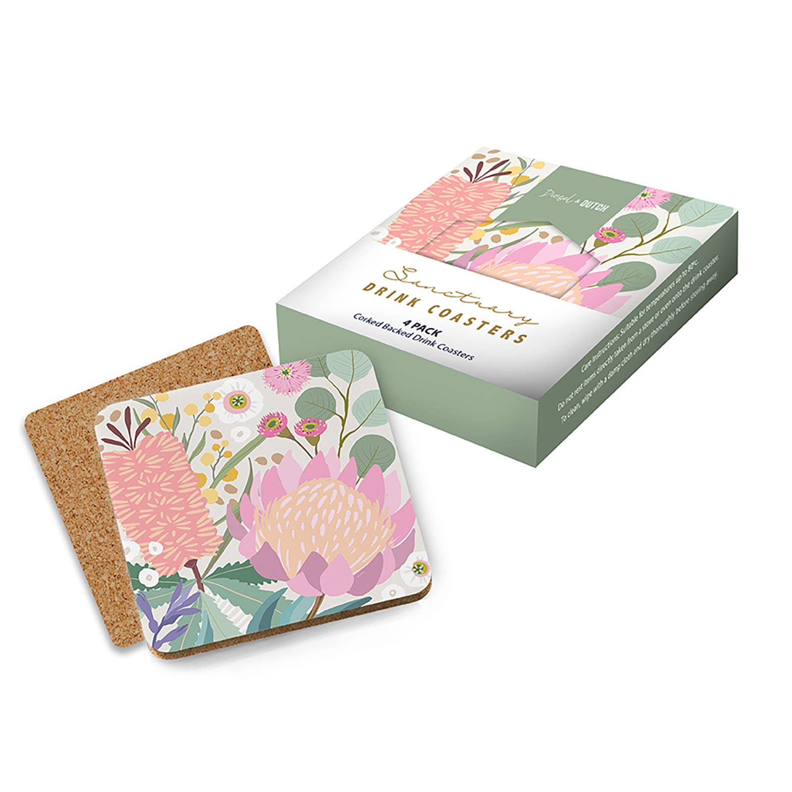 Sanctuary 4pc Drink Coaster Set - Land to Coast