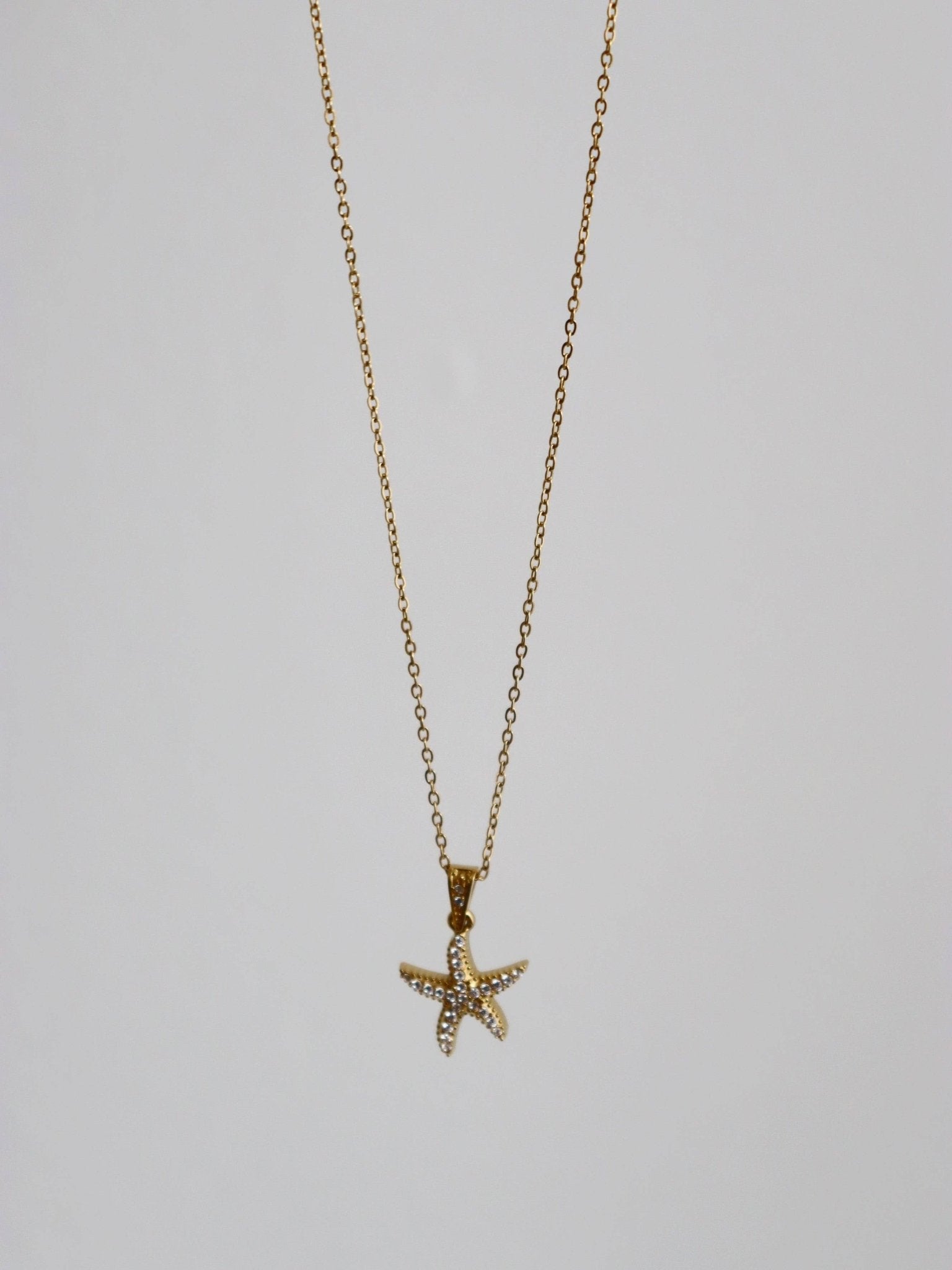 Selene Starfish 18K Gold Plated Necklace - Land to Coast