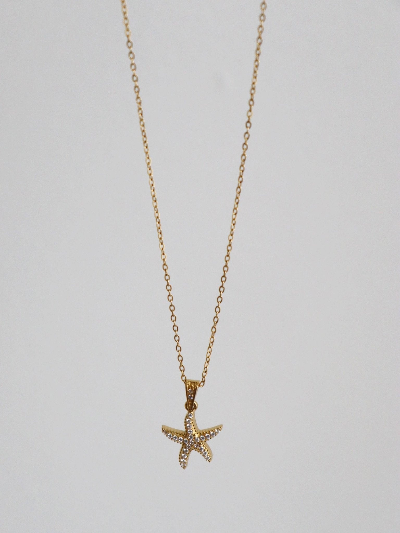 Selene Starfish 18K Gold Plated Necklace - Land to Coast