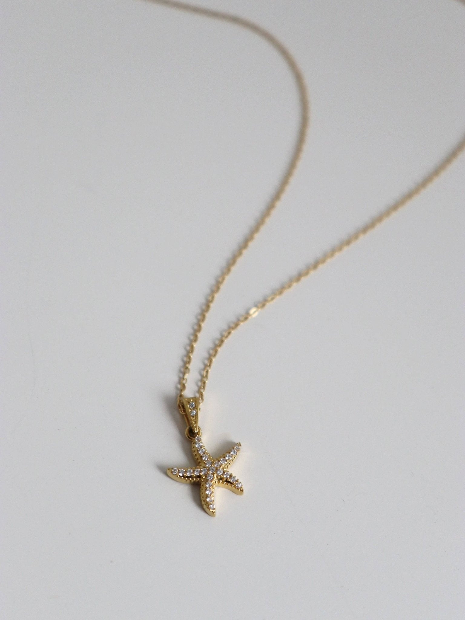 Selene Starfish 18K Gold Plated Necklace - Land to Coast