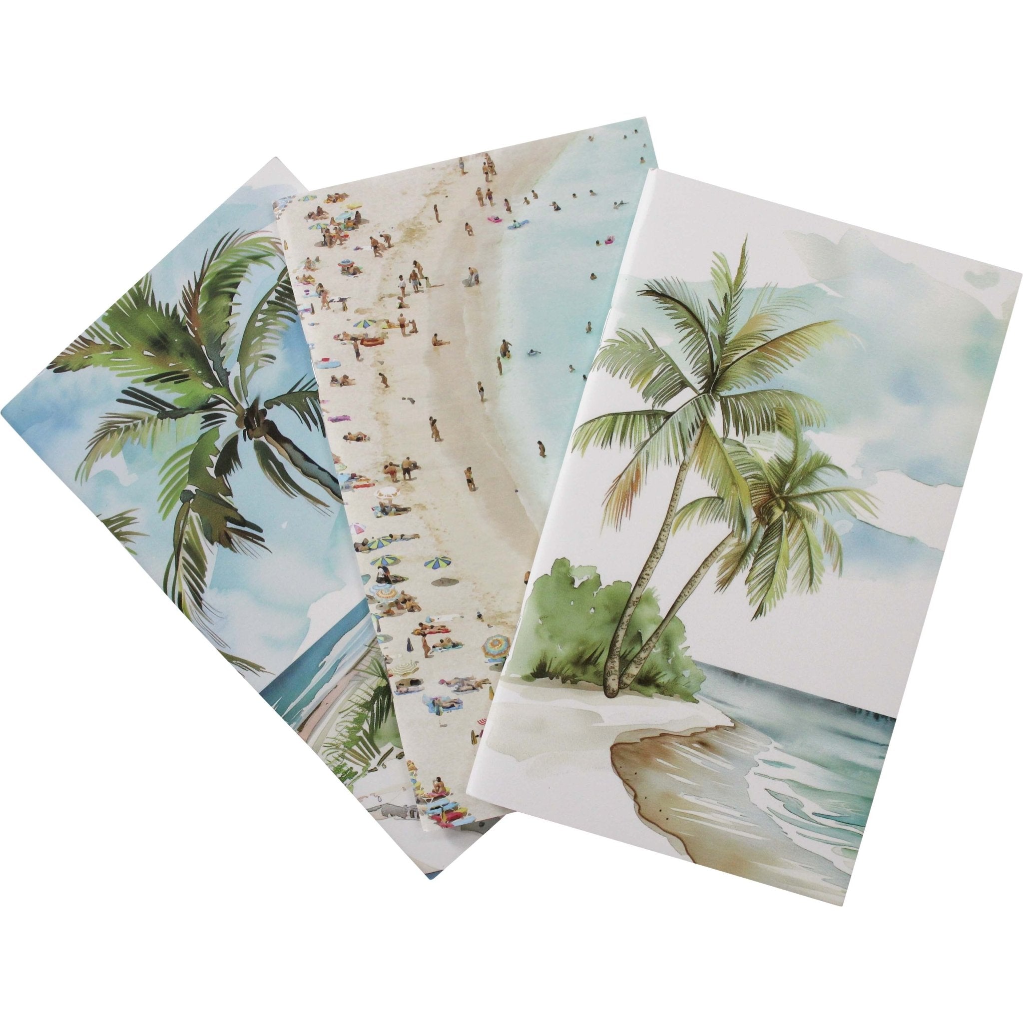 Set/3 Notebooks Coastal - Land to Coast