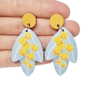 Silver Wattle Australian Wildflower Earrings - Land to Coast