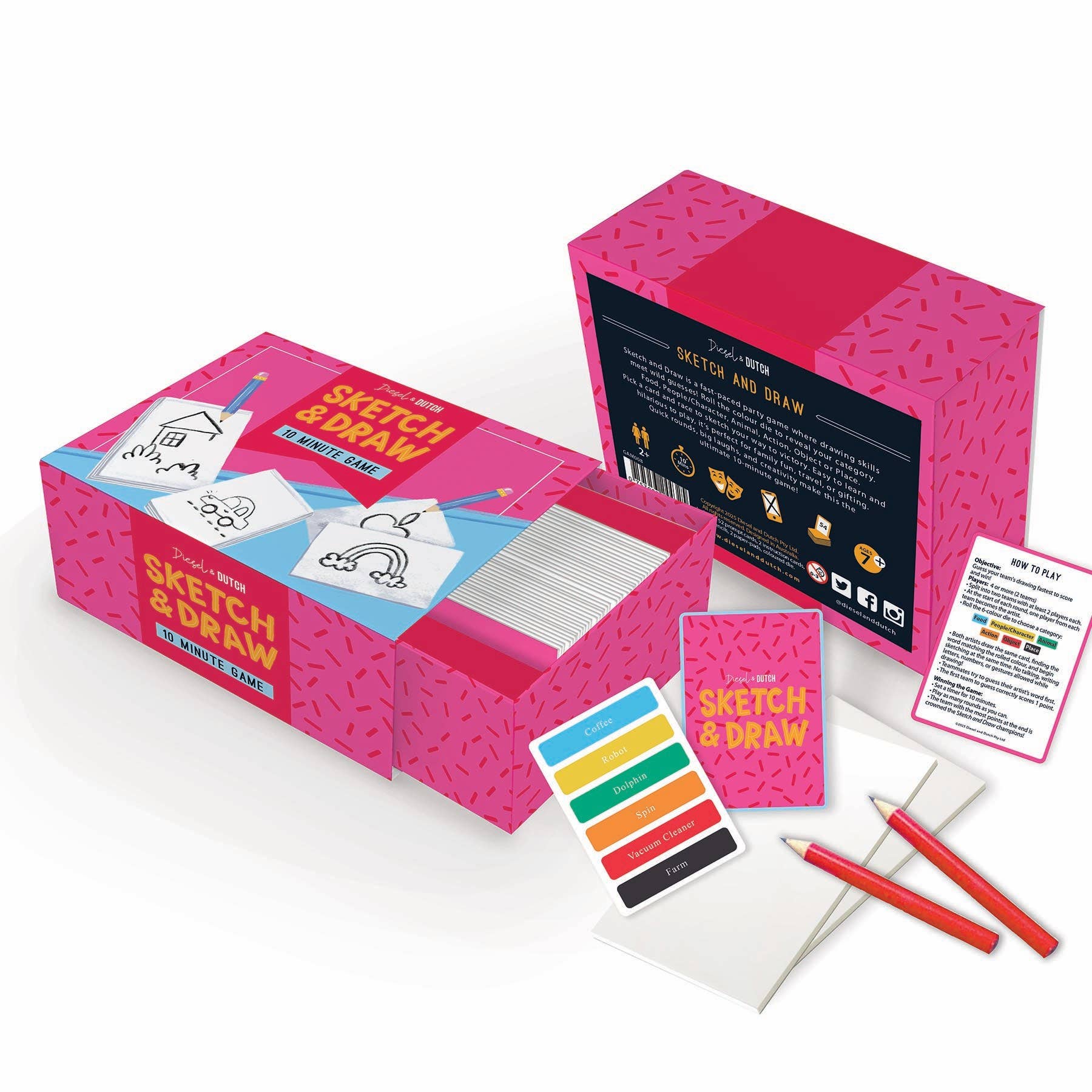 Sketch and Draw 10 Minute Game Set - Land to Coast