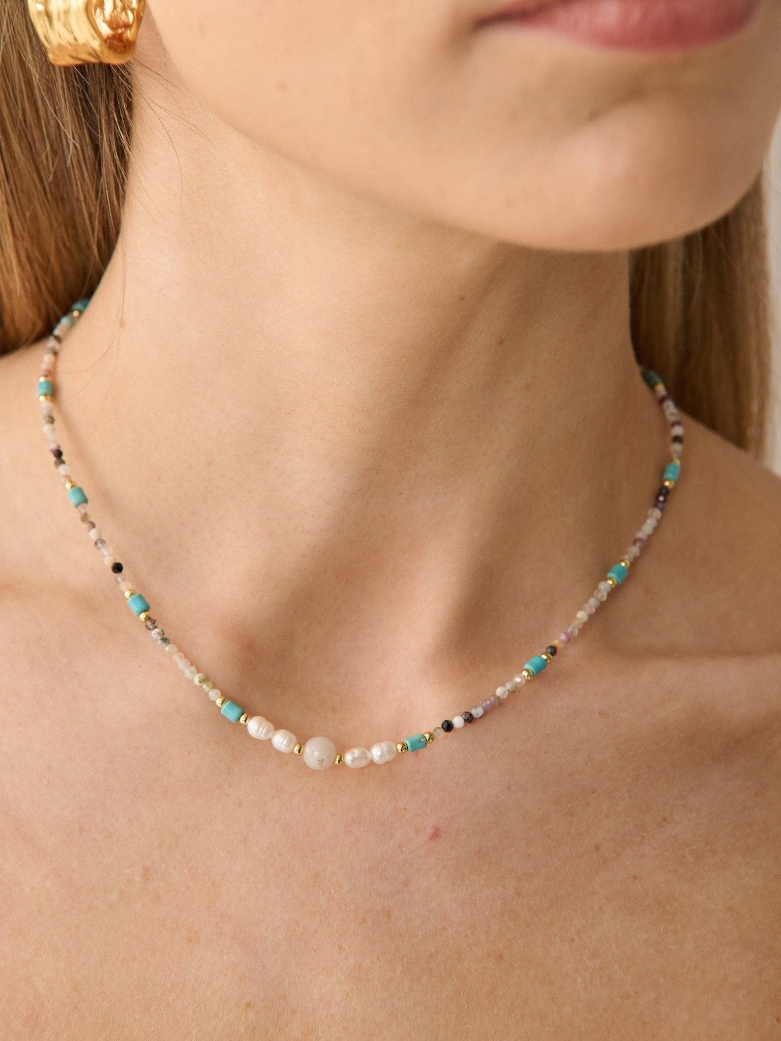 Soléa Beaded Necklace - Land to Coast