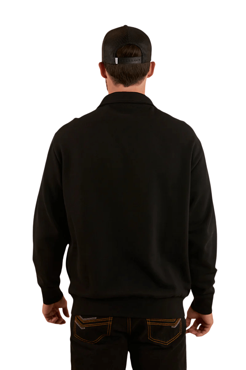 Strand Mens 1/4 Zip Crew - Black - Land to Coast