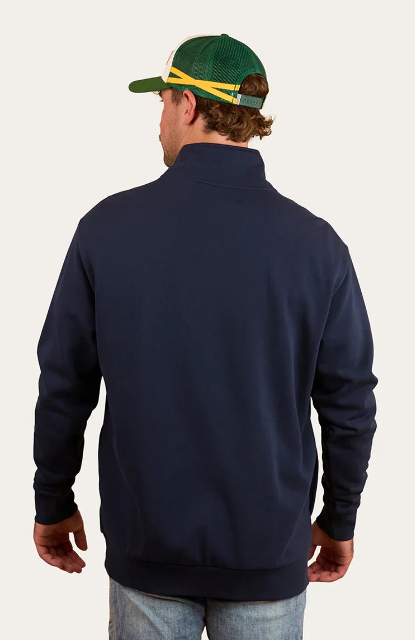 Strand Mens 1/4 Zip Crew - Navy - Land to Coast