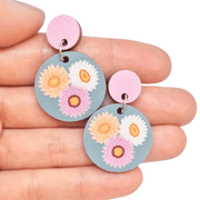 Strawflower Australian Wildflower Earrings - Land to Coast