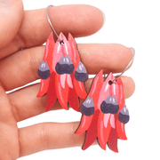 Sturt Pea Australian Wildflower Earrings - Land to Coast