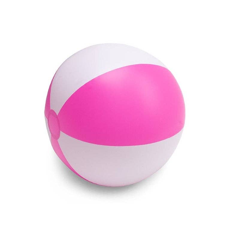 Swim Essentials Inflatable Beach Ball - Softlines White Pink, 51 cm - Land to Coast