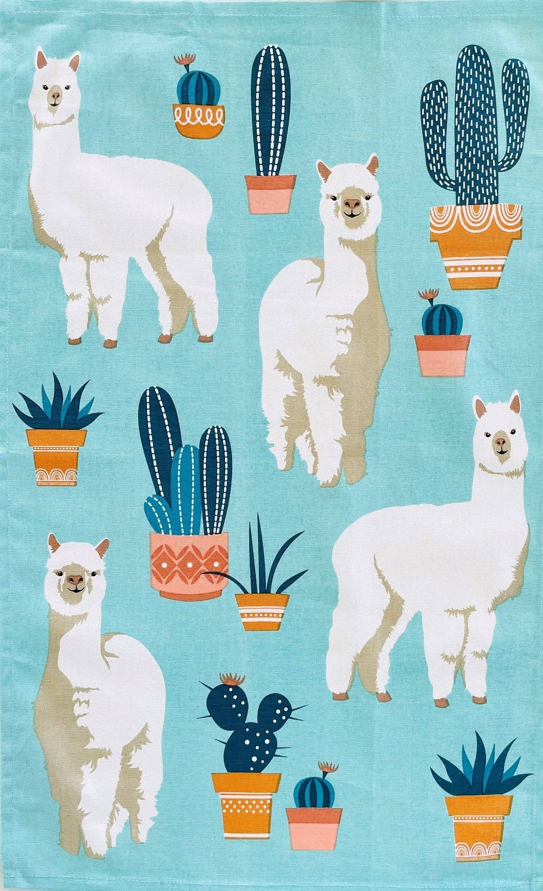 Tea Towel - Alpaca - Land to Coast