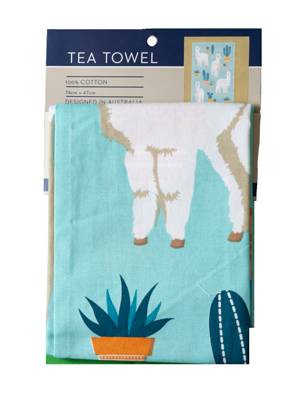 Tea Towel - Alpaca - Land to Coast