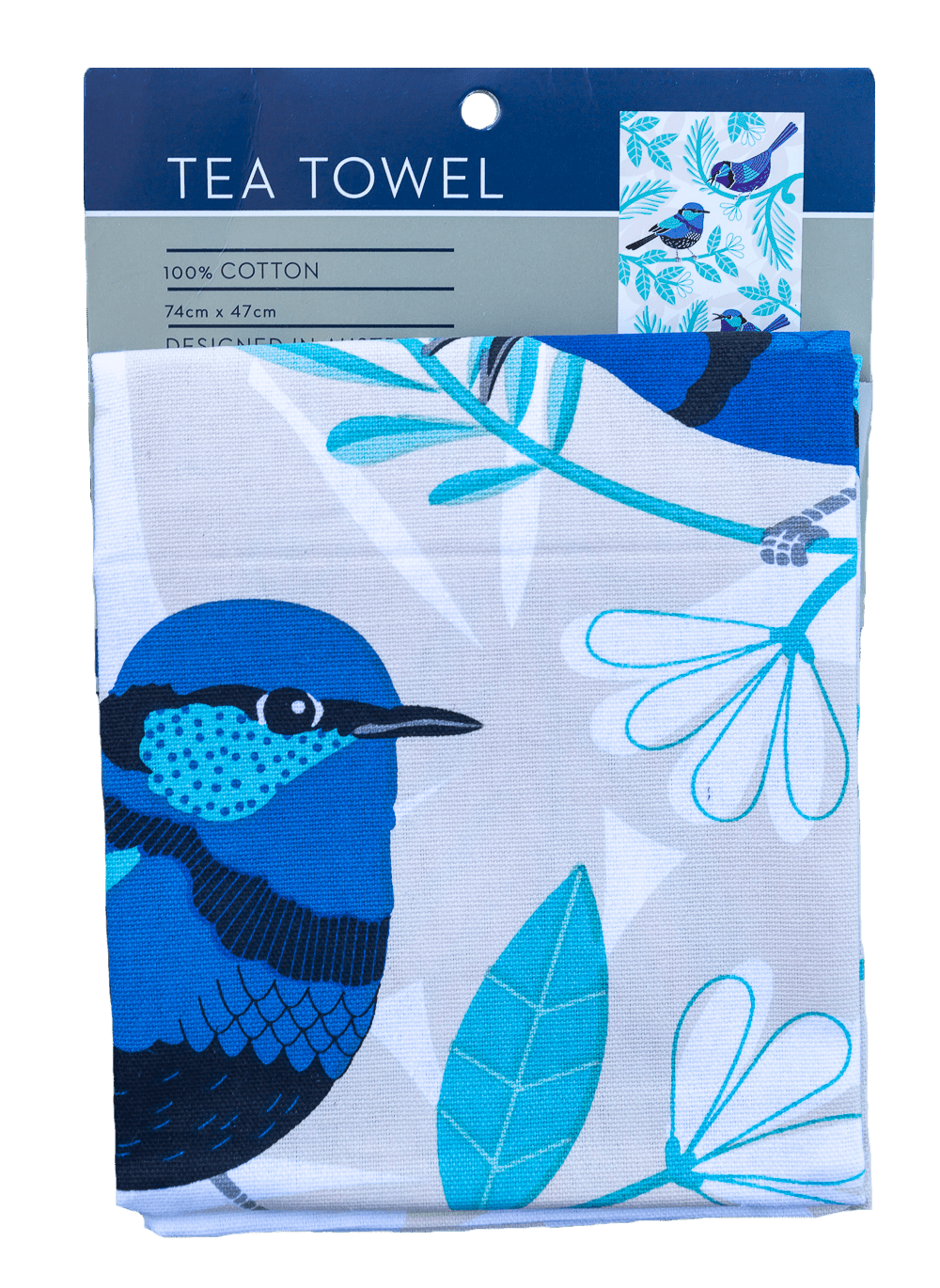 Tea Towel - Blue Wren - Land to Coast