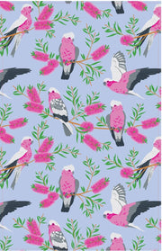 Tea Towel - Galah (Blue) - Land to Coast