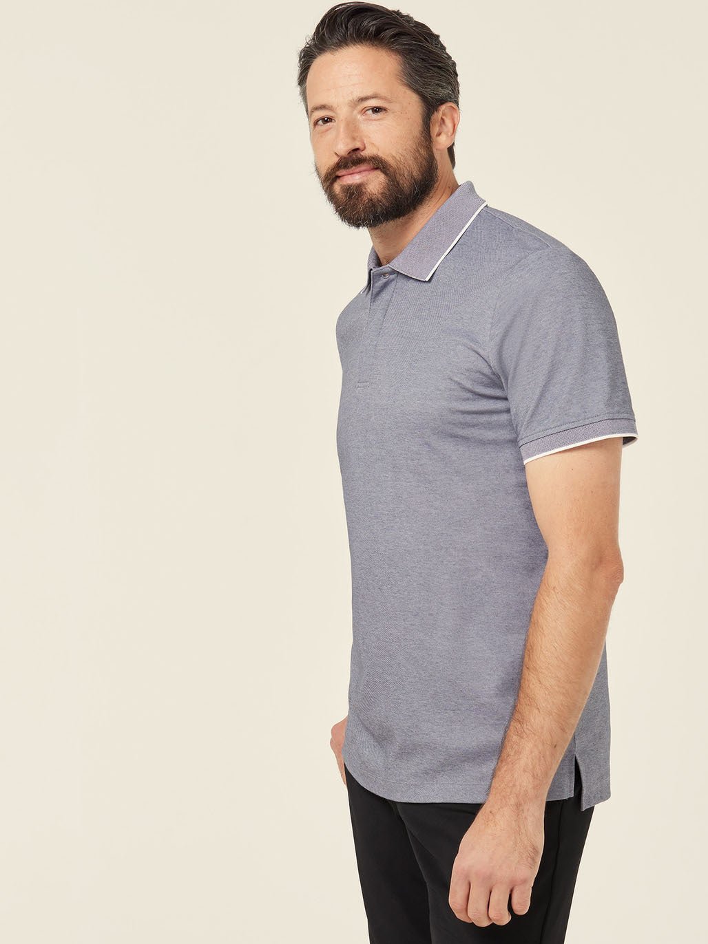 Textured Mens Work Polo Shirt SS Durable Pique Grey CATJA4 - Land to Coast